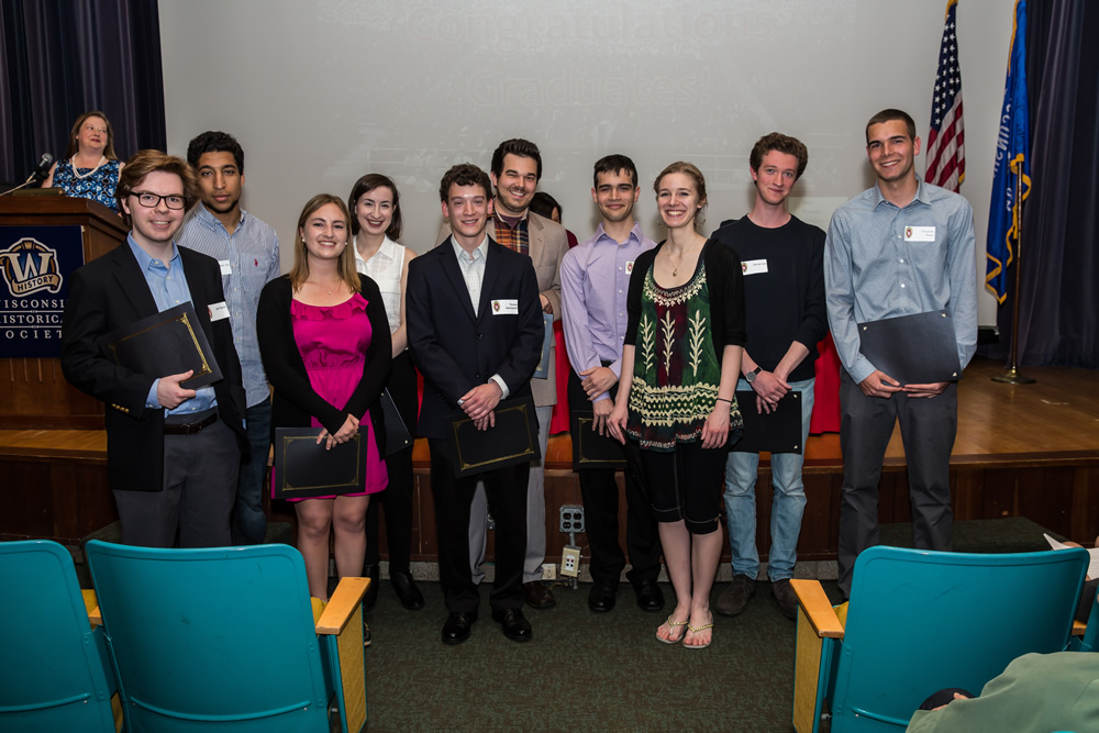 (from left to right) John Rizner, Islam Aly, Natalie Tupper, Anna Piecuch, Thomas Rademacher, Joseph Camp, Sam Hurwitz, Sara King, Sam Gee, & Alex Brauer