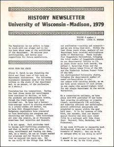 History Newsletter 1979