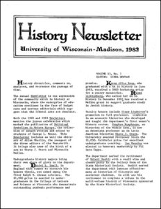 History Newsletter 1983
