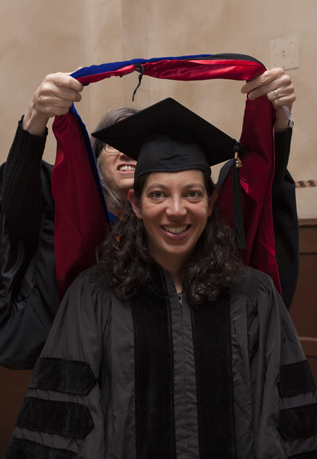 Francine Hirsch hooding Maya Holzman