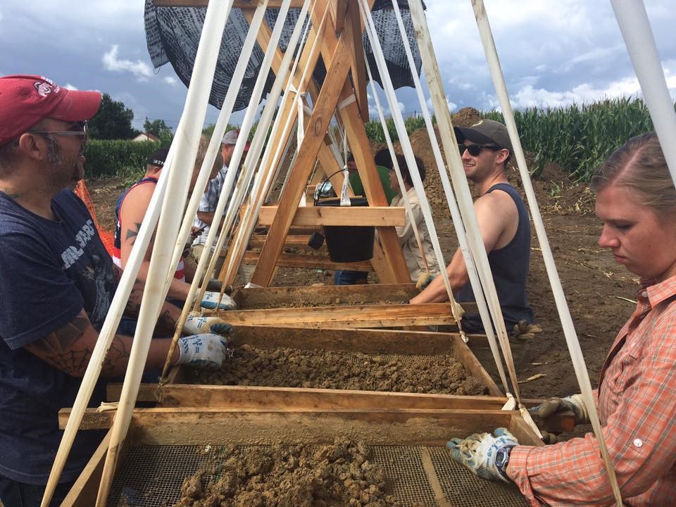 Photo of archaeological dig in northern France involving personnel from DPAA and UW-Madison (2016)