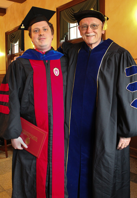 Ryan Wolfson-Ford with Prof. Alfred McCoy