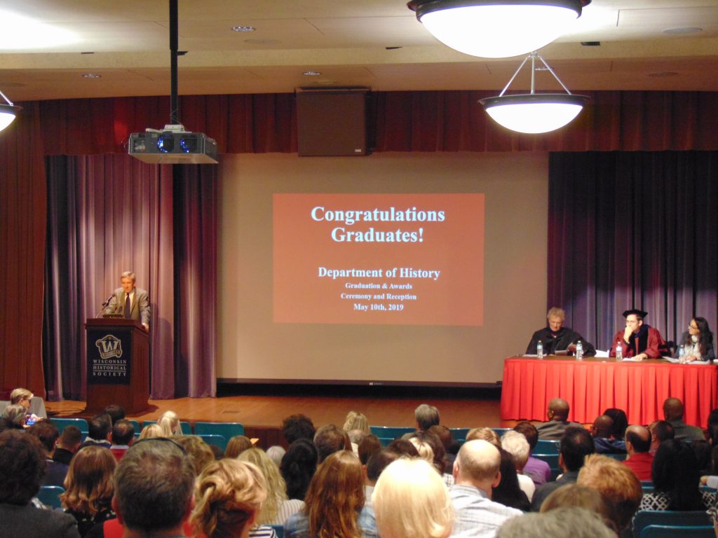 Professor David McDonald delivers the commencement speech