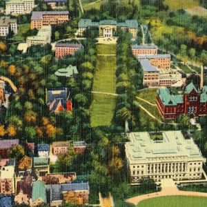Aeroplane view of University of Wisconsin - Madison