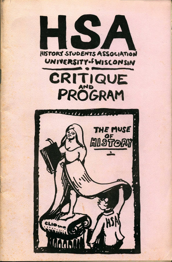 UW History Graduate Student Association brochure, 1968