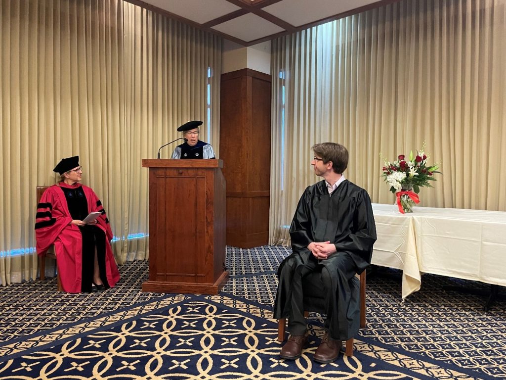 Pictured: Jeffrey Guarneri, PhD with Professor Sarah Thal