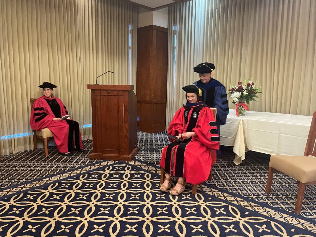 Pictured: Cori L. Simon, PhD with Professor Emeritus Susan Lee Johnson