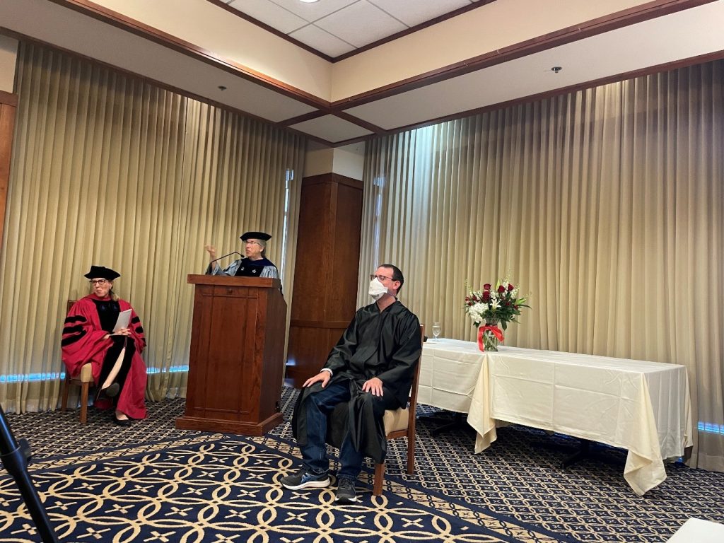 Pictured: Samuel P. Porter, PhD with Professor Sarah Thal