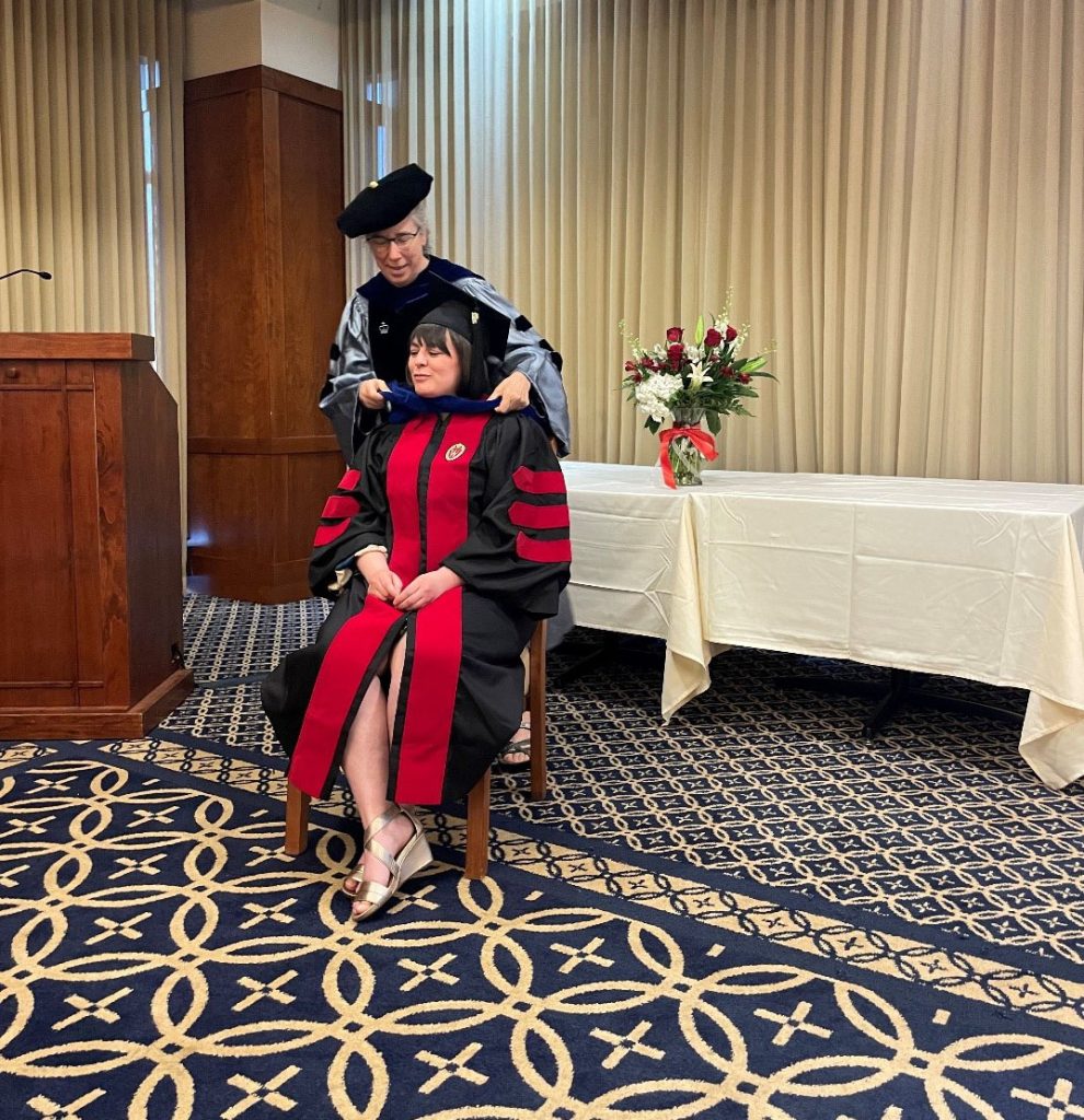 Pictured: Bailey K. Albrecht, PhD with Professor Sarah Thal