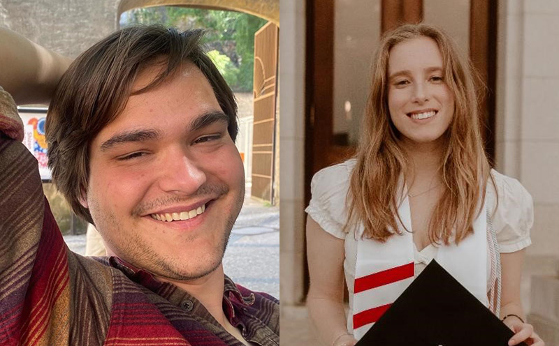 Matthew Strupp (B.A. ’22) and Samantha Sharpe (B.A. ’22)
