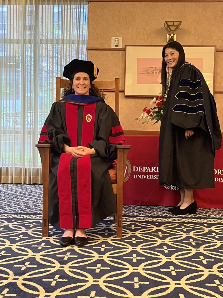 Rachel E. Seablom, History PhD, with Prof. Cindy I-Fen Cheng (US/North American History)