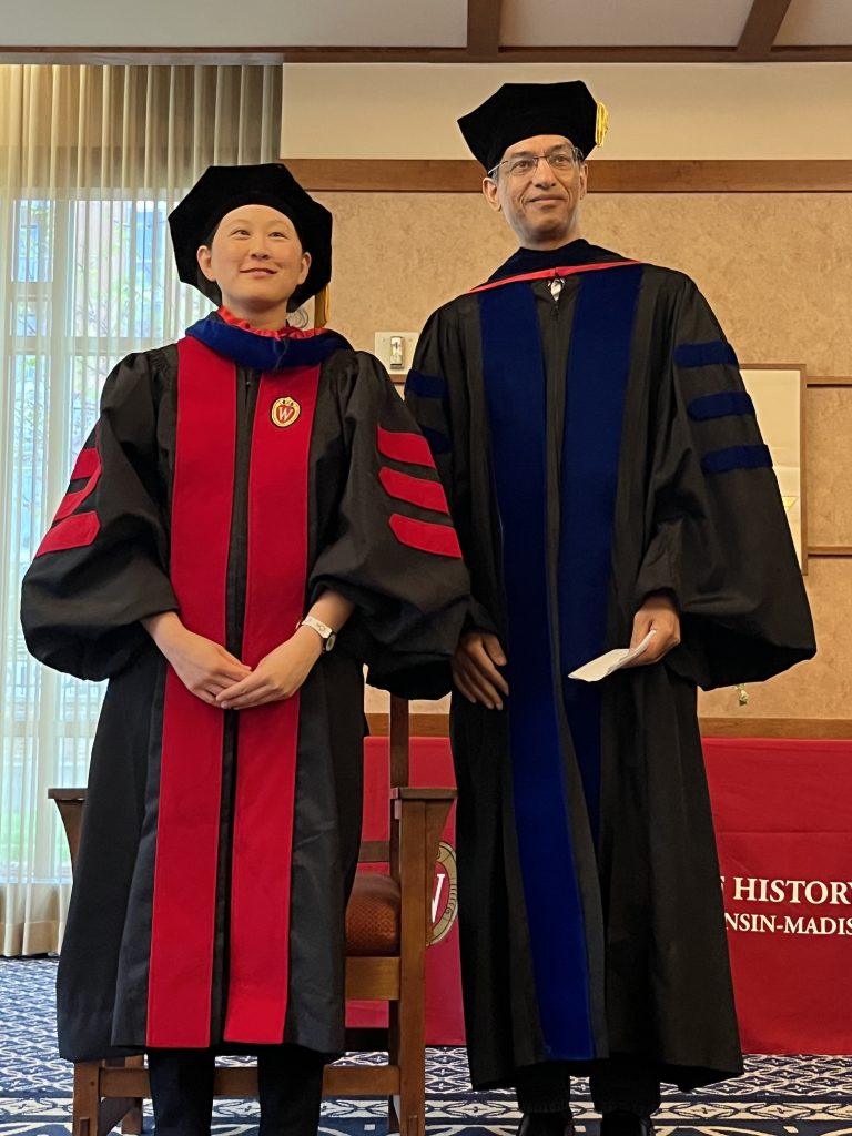 Lin Li, History PhD, with Prof. Viren Murthy (East Asian History)