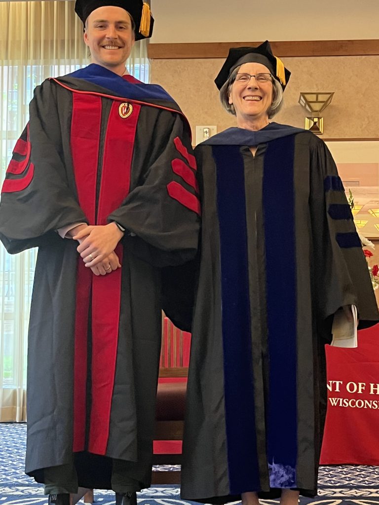 Patrick Walsh, History of Science, Medicine, and Technology PhD, with Prof. Lynn Nyhart
