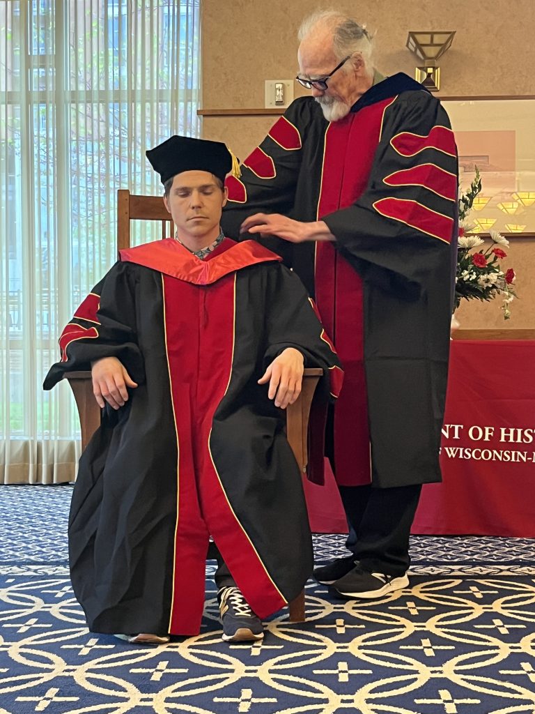 Philip Cerepak, History PhD, with Dr. Michael Cullinane (Southeast Asian History)