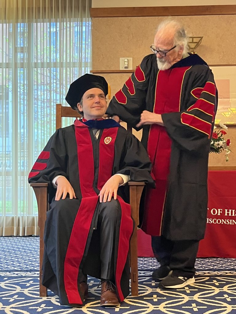 Royce Novak, History PhD, with Dr. Michael Cullinane (Southeast Asian History)