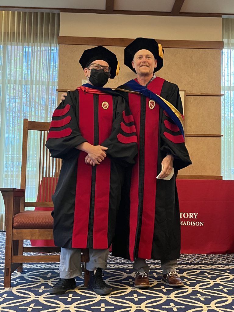 Simon D. Fisher, History PhD, with Prof. Finn Enke (US/North American History)