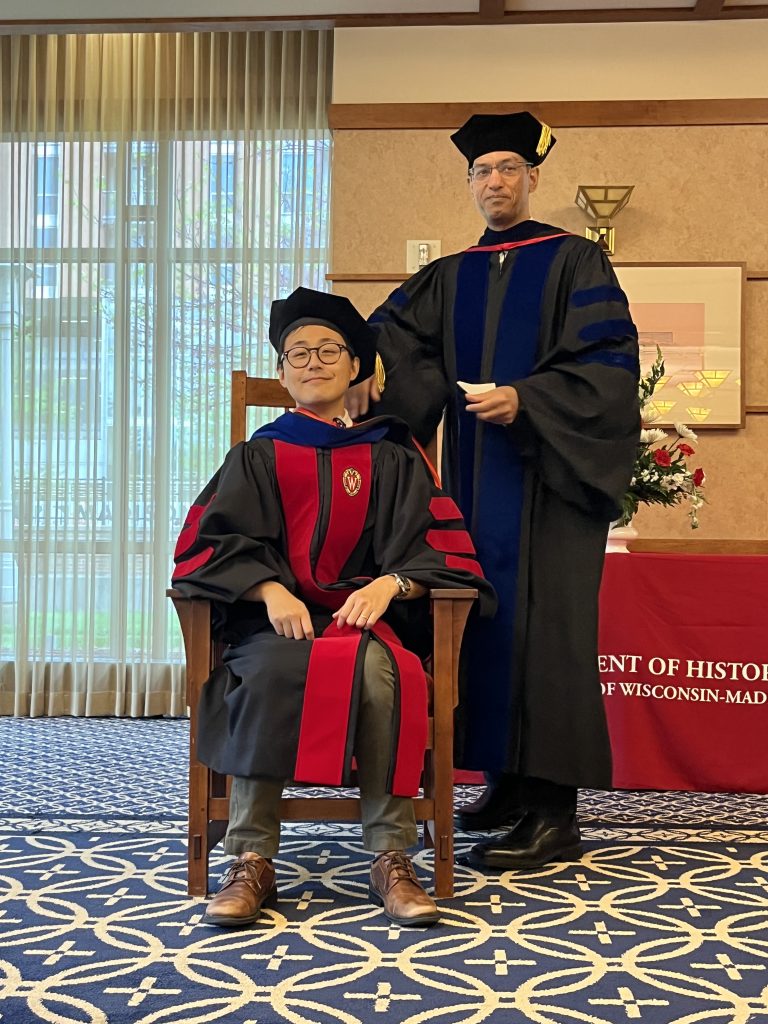 Yaowen Dong, History PhD, with Prof. Viren Murthy (East Asian History)