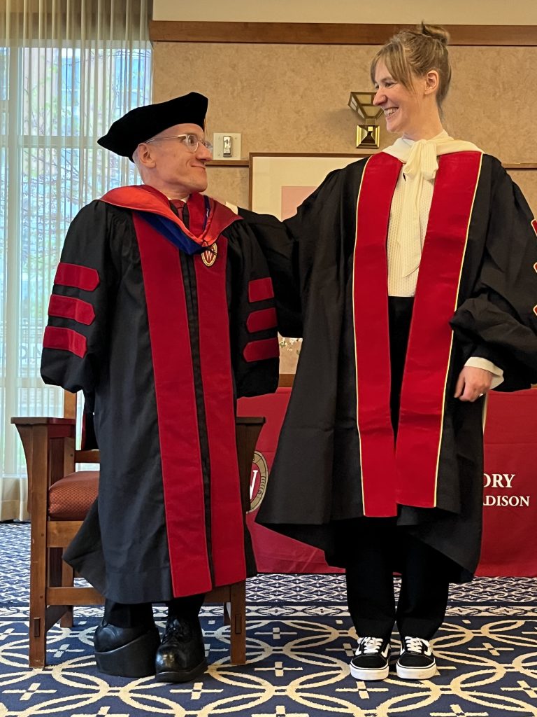 Joseph R. Holwell, History PhD, with Prof. Claire Taylor (European History)