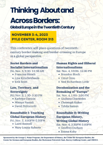 Event Poster: Thinking About and Across Borders