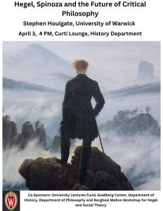 Event Poster: Stephen Houlgate, “Hegel, Spinoza and the Future of Critical Philosophy”