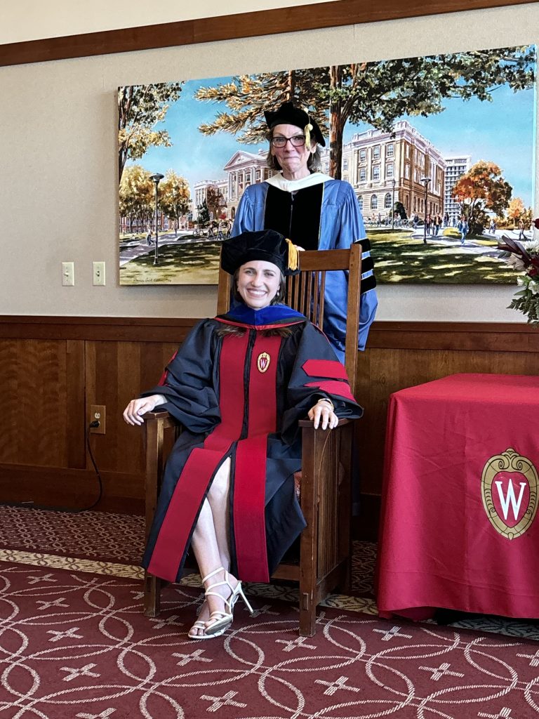 Celia Marie Crifasi, History PhD, with Prof. Lee Palmer Wandel (European History)