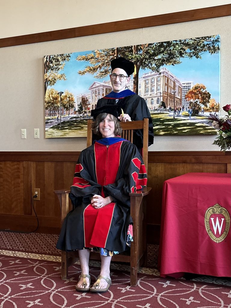 Kathleen Elizabeth Alfin, History PhD, with Prof. Neil Kodesh (African History)