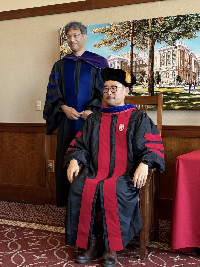 Zhijun Ren, History PhD, with Prof. Viren Murthy (East Asian History)
