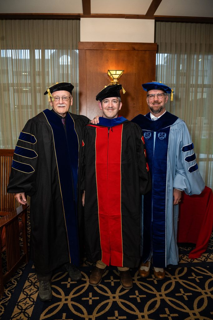 Daniel J. Jackson, History PhD, with Prof. Alfred McCoy and Prof. John Hall (Southeast Asian History and U.S./North American History)