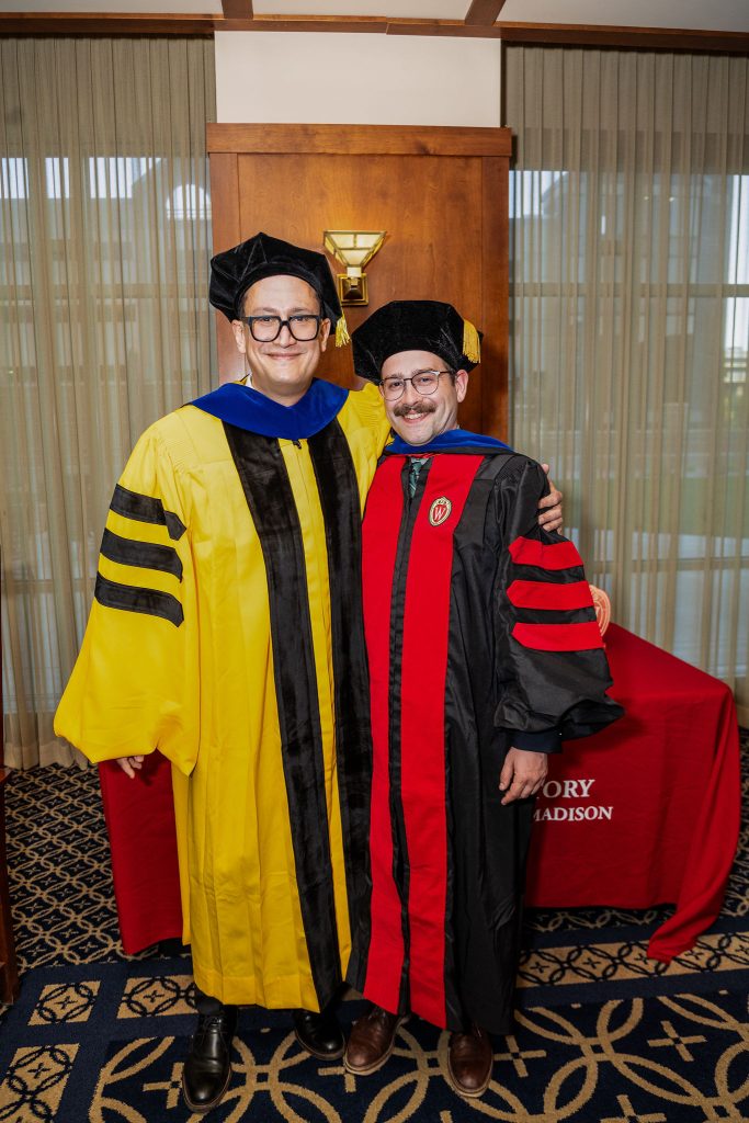 Joshua Doyle-Raso, HSMT PhD, with Prof. Pablo Gómez (History of Science, Medicine, and Technology)