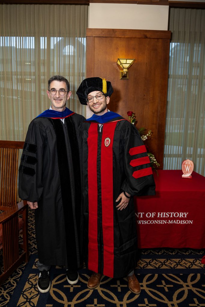 Samuel E. Meyerson, History PhD, with Prof. Neil Kodesh (African History)