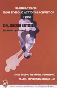 Event flyer for public lecture with Dr. Jensen Suther of Harvard University on February 17, 2026. See corresponding webpage for event details.